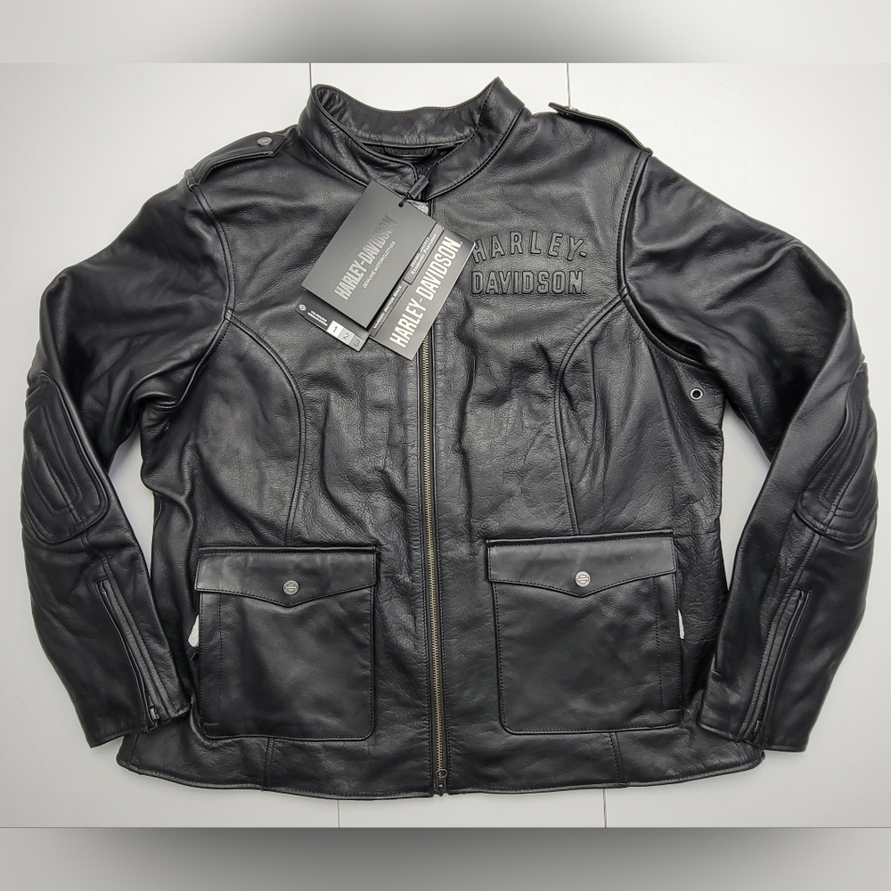 Harley-Davidson FLEX LAYERING SYSTEM CAPTAINS LEATHER JACKET Women Size 2X New